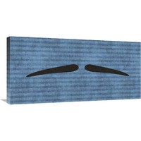 Mustache: Pencil Thin-Canvas Art-36"x18"