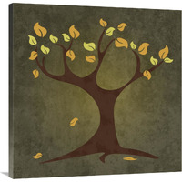 Tree Autumn-Canvas Art-36"x36"