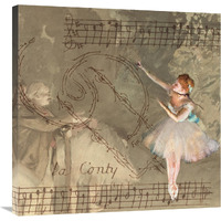 Degas Dancers Collage 1-Canvas Art-30"x30"