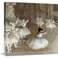 Degas Dancers Collage 2-Canvas Art-24"x24"