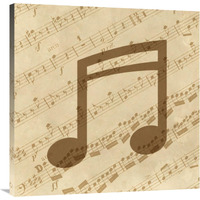Music - Notes-Canvas Art-36"x36"