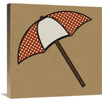 Summer Fun: Umbrella-Canvas Art-24"x24"