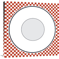 Mealtime: Picnic - Plate-Canvas Art-30"x30"