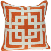 Parkland Collection Simbel Transitional Multicolored Pillow Cover With Poly Insert