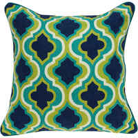 Parkland Collection Handmade Muja Traditional Multicolored Pillow Cover With Poly Insert