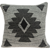 Parkland Collection Shosa Southwest Grey Pillow Cover With Poly Insert