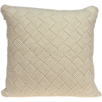 Parkland Collection Caden Transitional Beige Pillow Cover With Poly Insert
