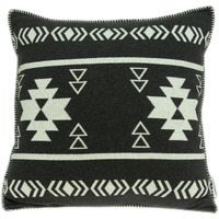 Parkland Collection Sioux Southwest Black Pillow Cover With Poly Insert