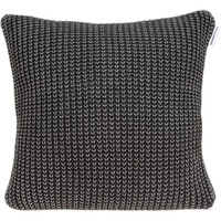 Parkland Collection Cabo Transitional Charcoal Pillow Cover With Poly Insert