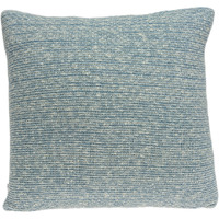 Parkland Collection Tobi Transitional Blue Pillow Cover With Poly Insert