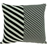 Parkland Collection Arthur Transitional White Pillow Cover With Poly Insert