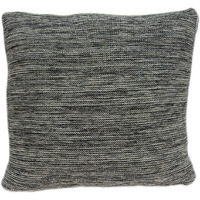 Parkland Collection Diani Transitional Grey Pillow Cover With Poly Insert