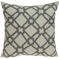 Parkland Collection Cora Transitional Beige Pillow Cover With Poly Insert