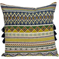Parkland Collection Irisa Bohemian Multicolor Pillow Cover With Poly Insert