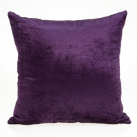 Parkland Collection Alba Transitional Purple Solid Pillow Cover With Poly Insert