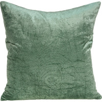Parkland Collection Charlotte Transitional Green Solid Pillow Cover With Poly Insert