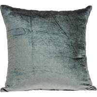 Parkland Collection Garnet Transitional Charcoal Solid Pillow Cover With Poly Insert