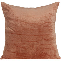 Parkland Collection Sunstone Transitional Orange Solid Pillow Cover With Poly Insert