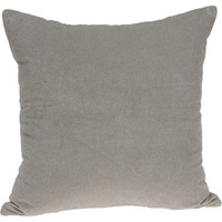 Parkland Collection Emma Transitional Grey Solid Pillow Cover With Poly Insert