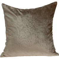Parkland Collection Druzy Transitional Taupe Solid Pillow Cover With Poly Insert