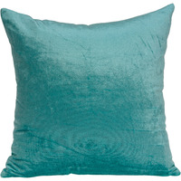 Parkland Collection Camila Transitional Aqua Solid Pillow Cover With Poly Insert