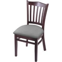 3120 18" Chair with Dark Cherry Finish and Canter Folkstone Grey Seat