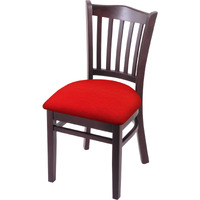 3120 18" Chair with Dark Cherry Finish and Canter Red Seat
