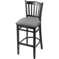 3120 25" Counter Stool with Black Finish and Graph Alpine Seat
