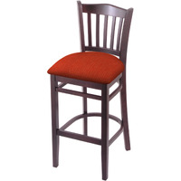 3120 25" Counter Stool with Dark Cherry Finish and Graph Poppy Seat