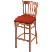 3120 25" Counter Stool with Medium Finish and Graph Poppy Seat