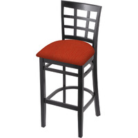 3130 25" Counter Stool with Black Finish and Graph Poppy Seat