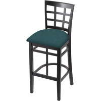 3130 25" Counter Stool with Black Finish and Graph Tidal Seat