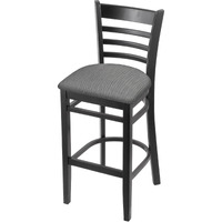 3140 25" Counter Stool with Black Finish and Graph Alpine Seat