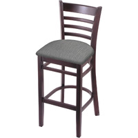 3140 30" Bar Stool with Dark Cherry Finish and Graph Alpine Seat