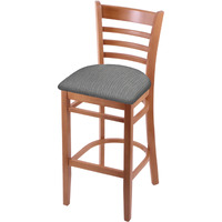 3140 30" Bar Stool with Medium Finish and Graph Alpine Seat