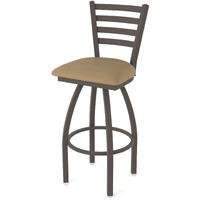 410 Jackie 25" Swivel Counter Stool with Bronze Finish and Canter Sand Seat