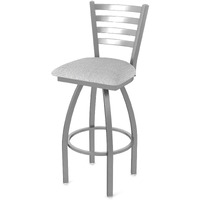 410 Jackie Stainless Steel 30" Swivel Bar Stool with Graph Alpine Seat