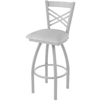820 Catalina 30" Swivel Bar Stool with Anodized Nickel Finish and Graph Alpine Seat