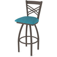820 Catalina 36" Swivel Bar Stool with Bronze Finish and Graph Tidal Seat