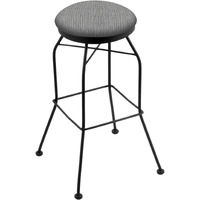 3020 30" Swivel Bar Stool with Black Wrinkle Finish and Graph Alpine Seat
