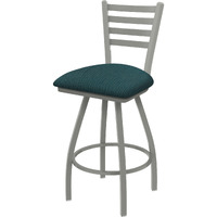 XL 410 Jackie 30" Swivel Bar Stool with Anodized Nickel Finish and Graph Tidal Seat