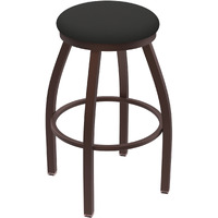 XL 802 Misha 30" Swivel Bar Stool with Bronze Finish and Canter Iron Seat