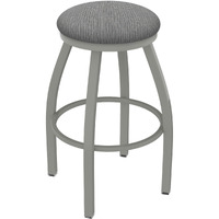 XL 802 Misha 36" Swivel Extra Tall Bar Stool with Anodized Nickel Finish and Graph Alpine Seat