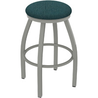 XL 802 Misha 36" Swivel Extra Tall Bar Stool with Anodized Nickel Finish and Graph Tidal Seat