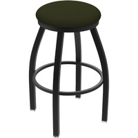 XL 802 Misha 36" Swivel Extra Tall Bar Stool with Black Wrinkle Finish and Canter Pine Seat