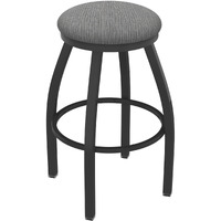 XL 802 Misha 36" Swivel Extra Tall Bar Stool with Pewter Finish and Graph Alpine Seat