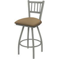 XL 810 Contessa 30" Swivel Bar Stool with Anodized Nickel Finish and Canter Sand Seat