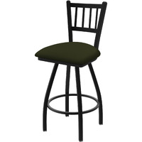 XL 810 Contessa 30" Swivel Bar Stool with Black Wrinkle Finish and Canter Pine Seat