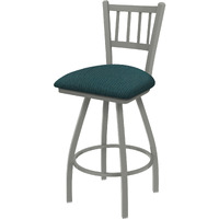 XL 810 Contessa 36" Swivel Extra Tall Bar Stool with Anodized Nickel Finish and Graph Tidal Seat