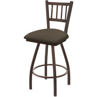 XL 810 Contessa 36" Swivel Extra Tall Bar Stool with Bronze Finish and Canter Earth Seat